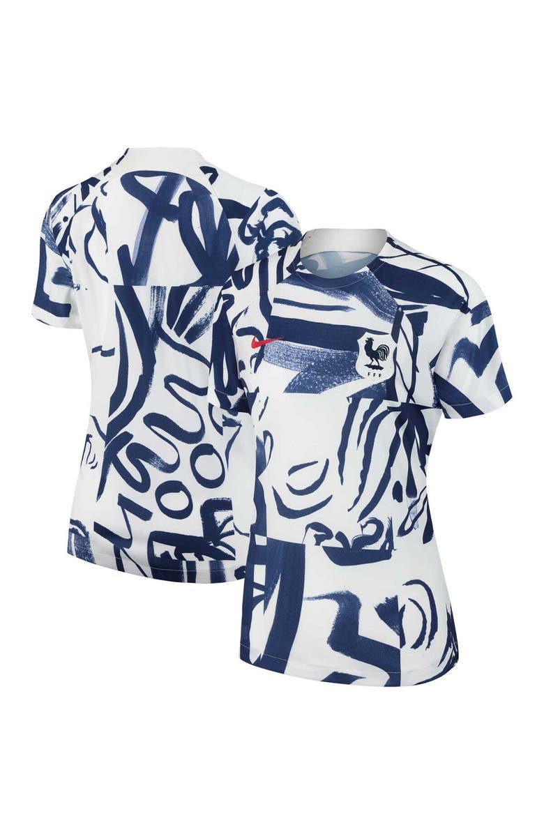 Nike Women's Nike White France Women's National Team 2023 Pre-Match Top, Main, color, White