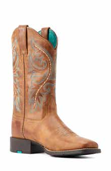 Ariat Round Up Zip Back Desert Sand Boot
