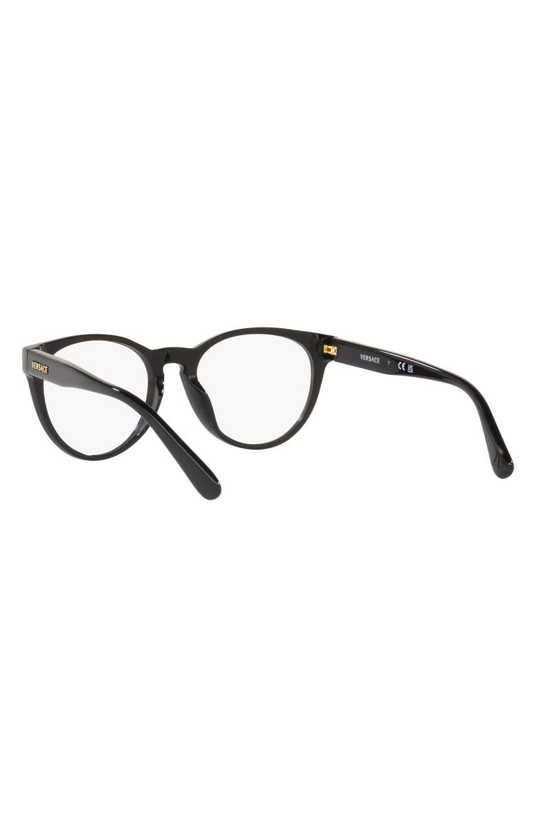 Versace 48mm Phantos Optical Glasses, Alternate, color, Black