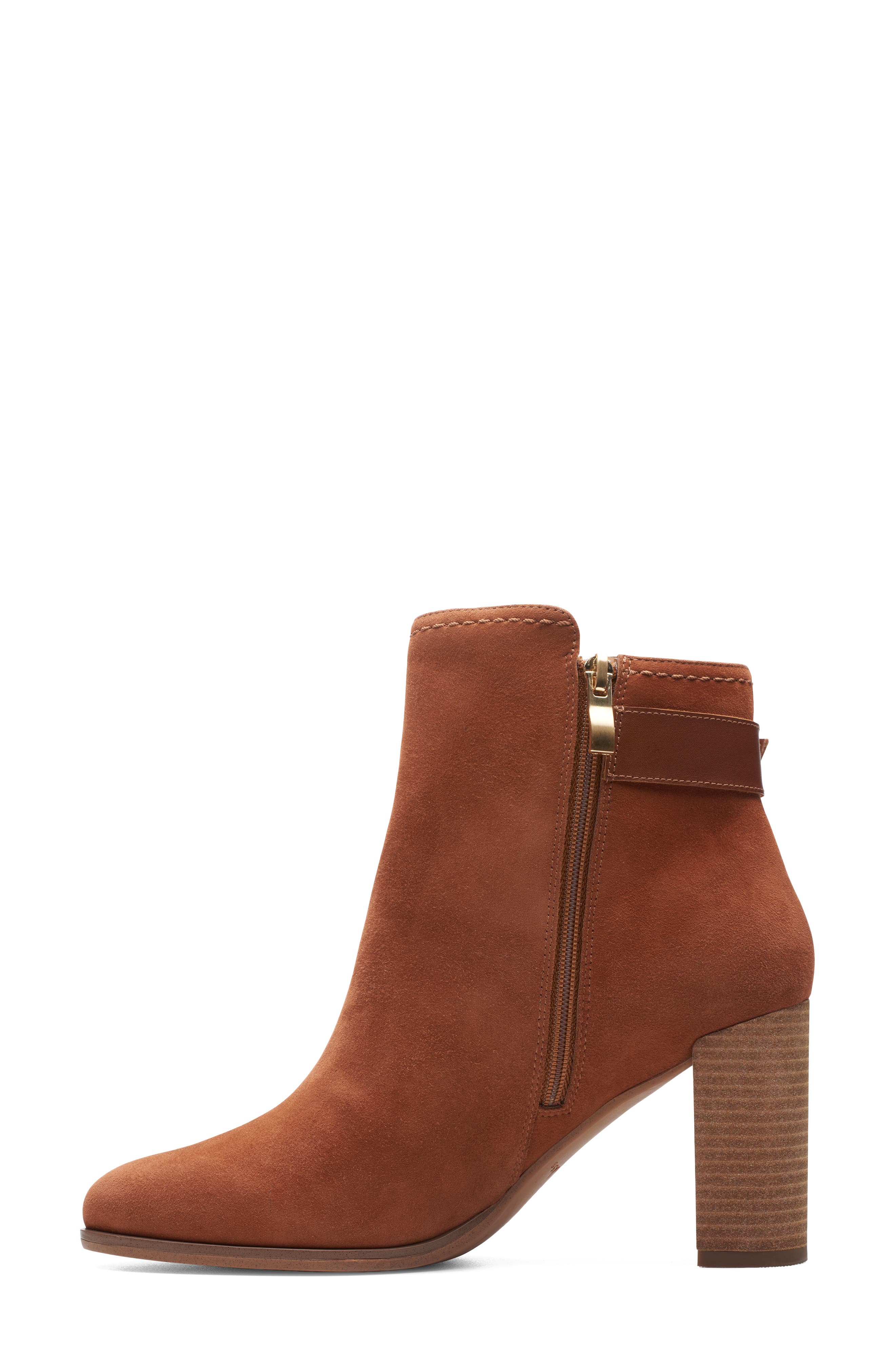 Clarks<sup>®</sup> Freva85 Buckle Bootie, Alternate, color, 