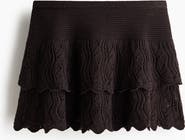 H&M Crochet-look Tiered Skirt