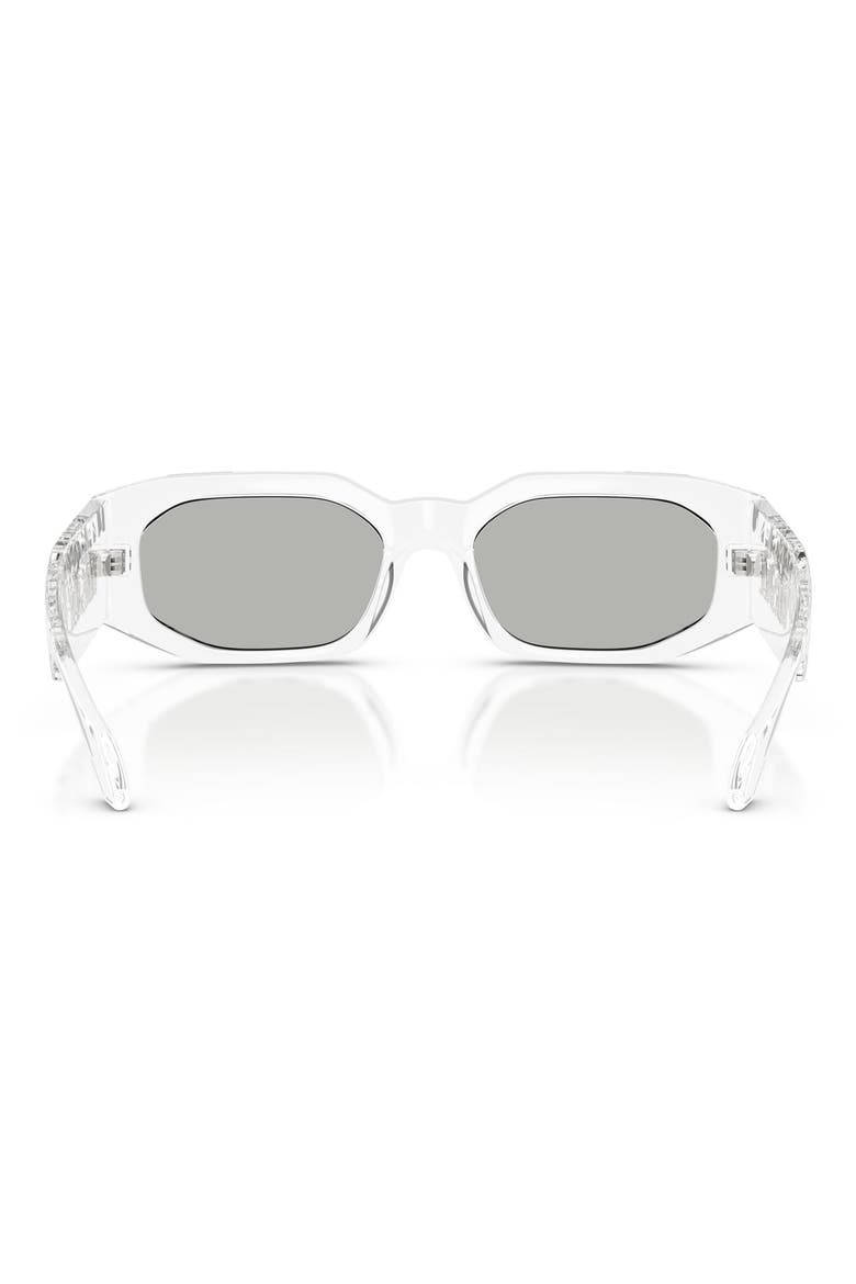 55mm Irregular Sunglasses, Alternate, color, TRANSPARENT