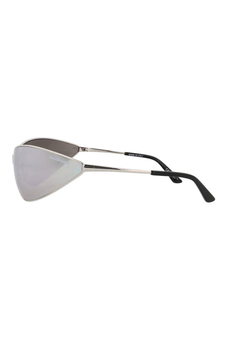 93mm Shield Sunglasses, Alternate, color, SILVER SILVER SILVER