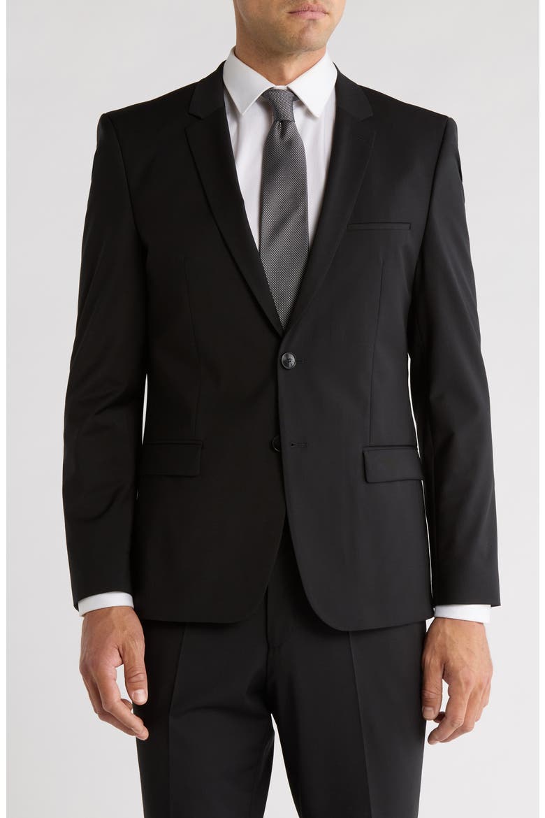 Arti Wool Blend Sport Coat, Main, color, BLACK