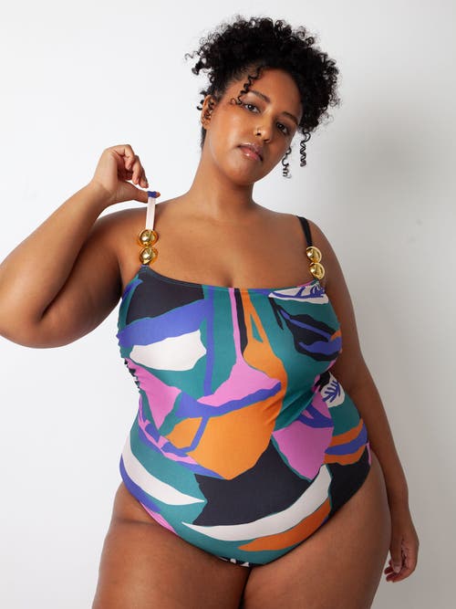 Villa Fresca Bella One-piece Swimsuit In Lush