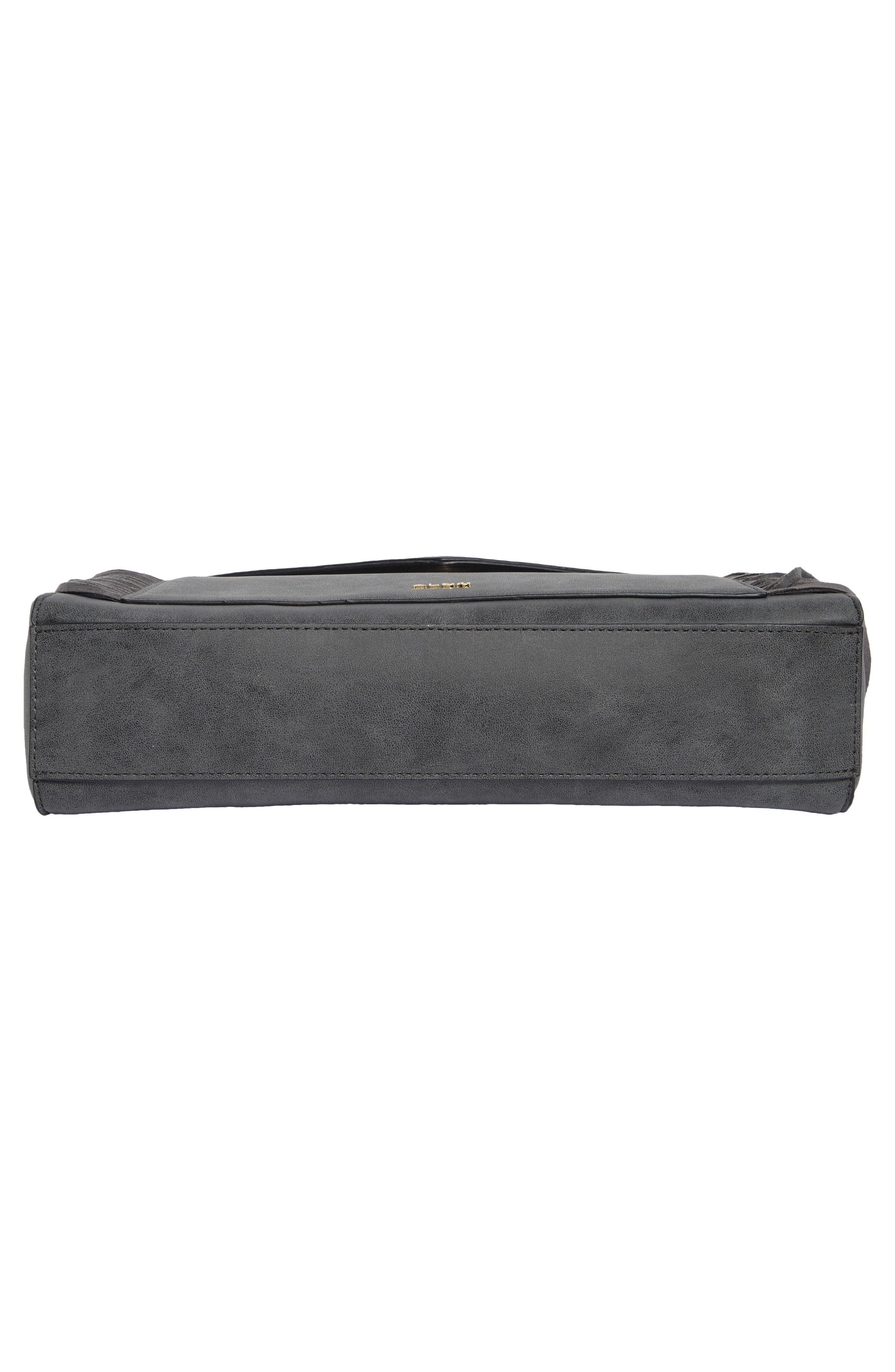 Barlowe Faux Leather Shoulder Bag, Alternate, color, BLACK
