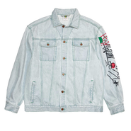 Cross Colours Oversize Denim Graffiti Jacket