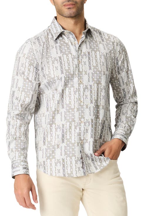 Missing Links Long Sleeve Stretch Cotton Shirt