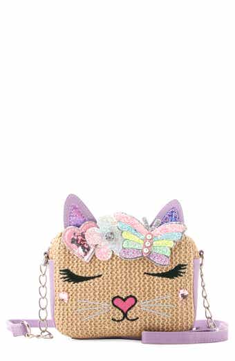 OMG Accessories Kids' Bella Straw Crossbody Bag