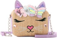 OMG Accessories Kids' Bella Straw Crossbody Bag
