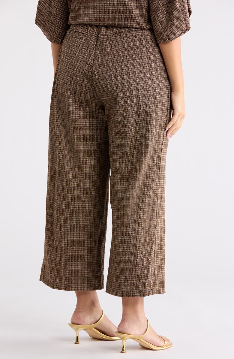 Democracy 'Ab'leisure Ankle Wide Leg Pull-On Pants, Alternate, color, Brown Multi