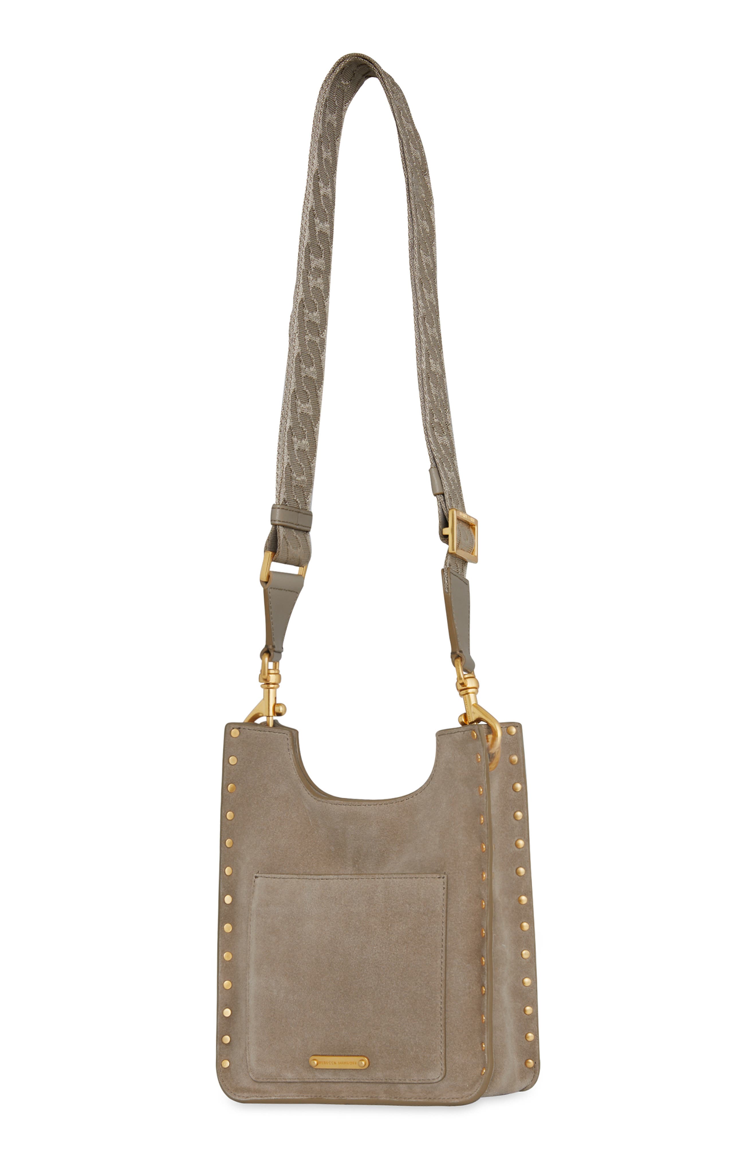 Rebecca Minkoff Mini Darren Feed Crossbody Bag, Alternate, color, Clay