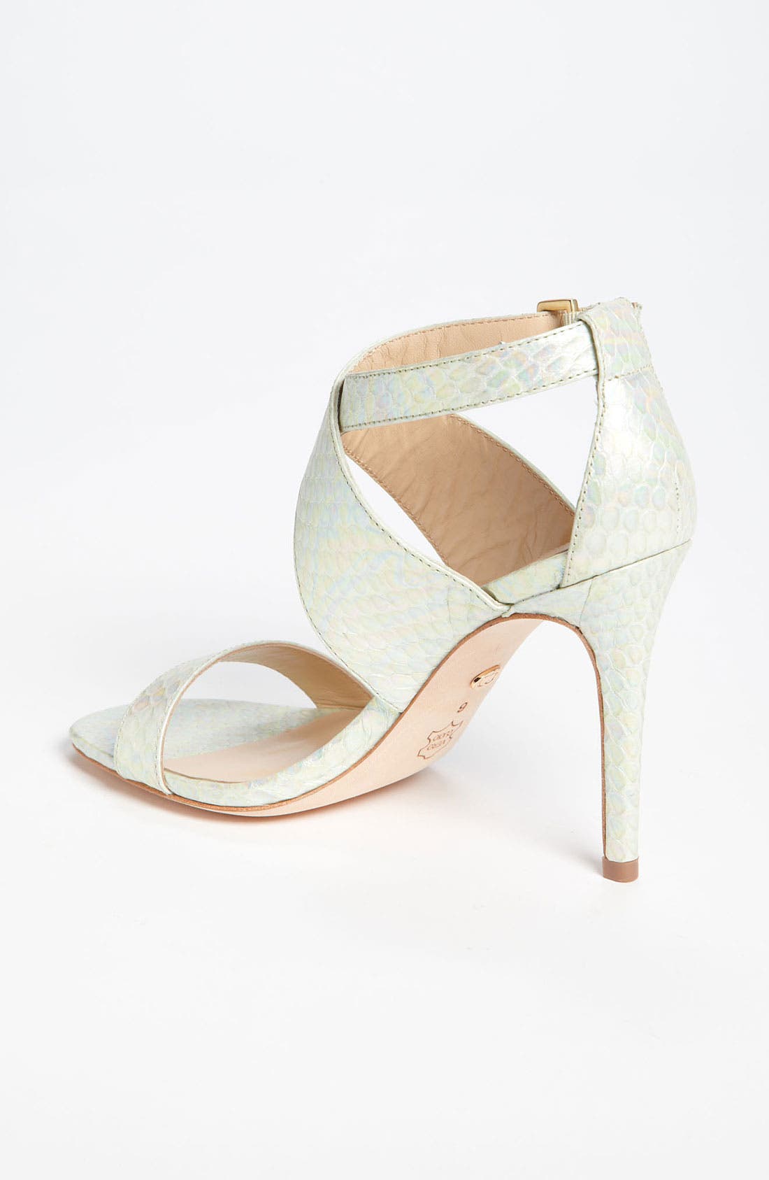 Charles David 'Icon' Sandal, Alternate, color, MINT IRIDESCENT SNAKE