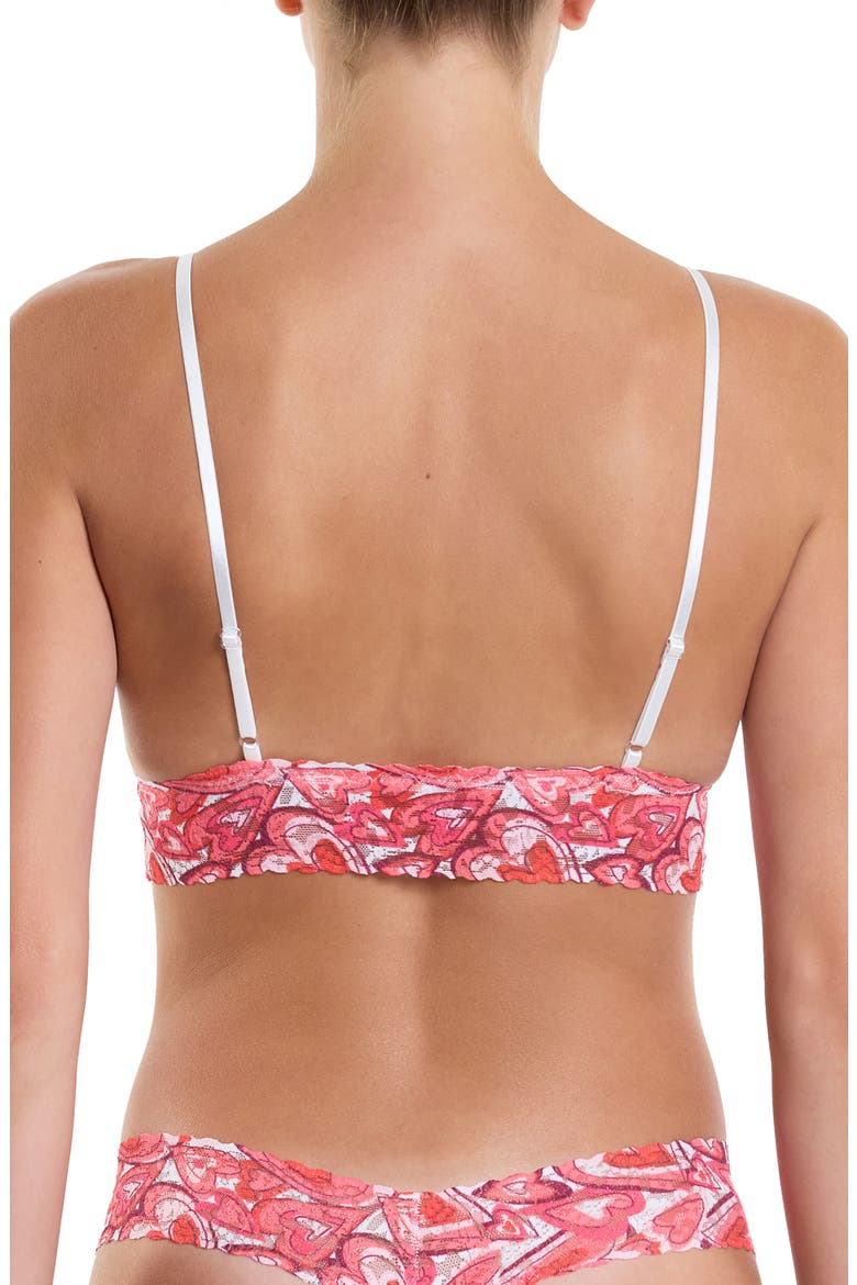 Padded Lace Bralette, Alternate, color, LOTS OF LOVE PINK