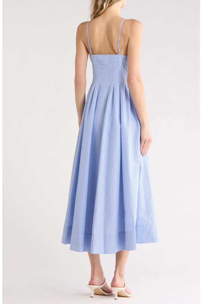 Kittiya Sweetheart Fit & Flare Dress, Alternate, color, HARBOR BLUE STRIPE