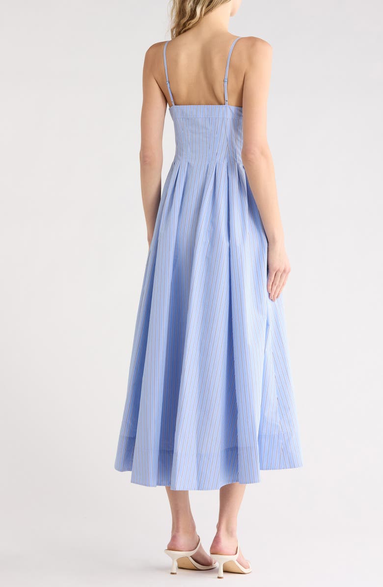 Simkhai Kittiya Sweetheart Fit & Flare Dress, Alternate, color, Harbor Blue Stripe