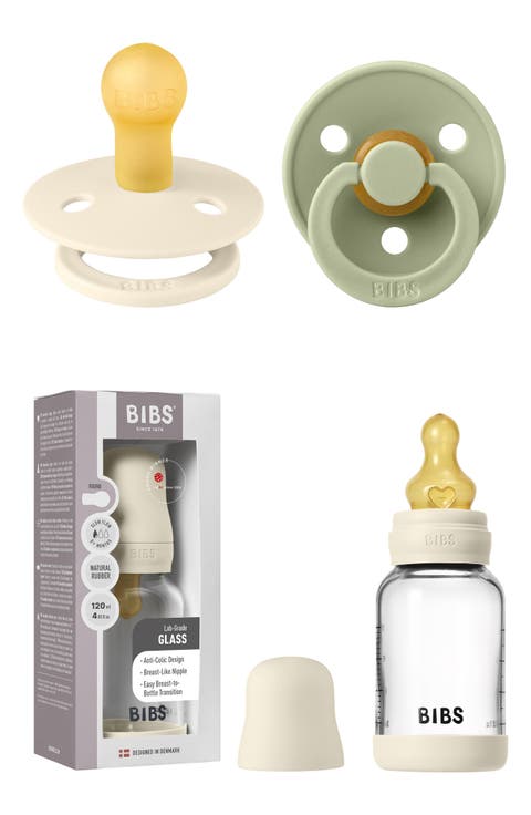 4-Ounce Glass Bottle & Pacifier Set