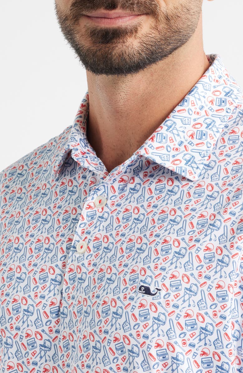 vineyard vines Sankaty Performance Polo, Alternate, color, Multi Color Tailgate