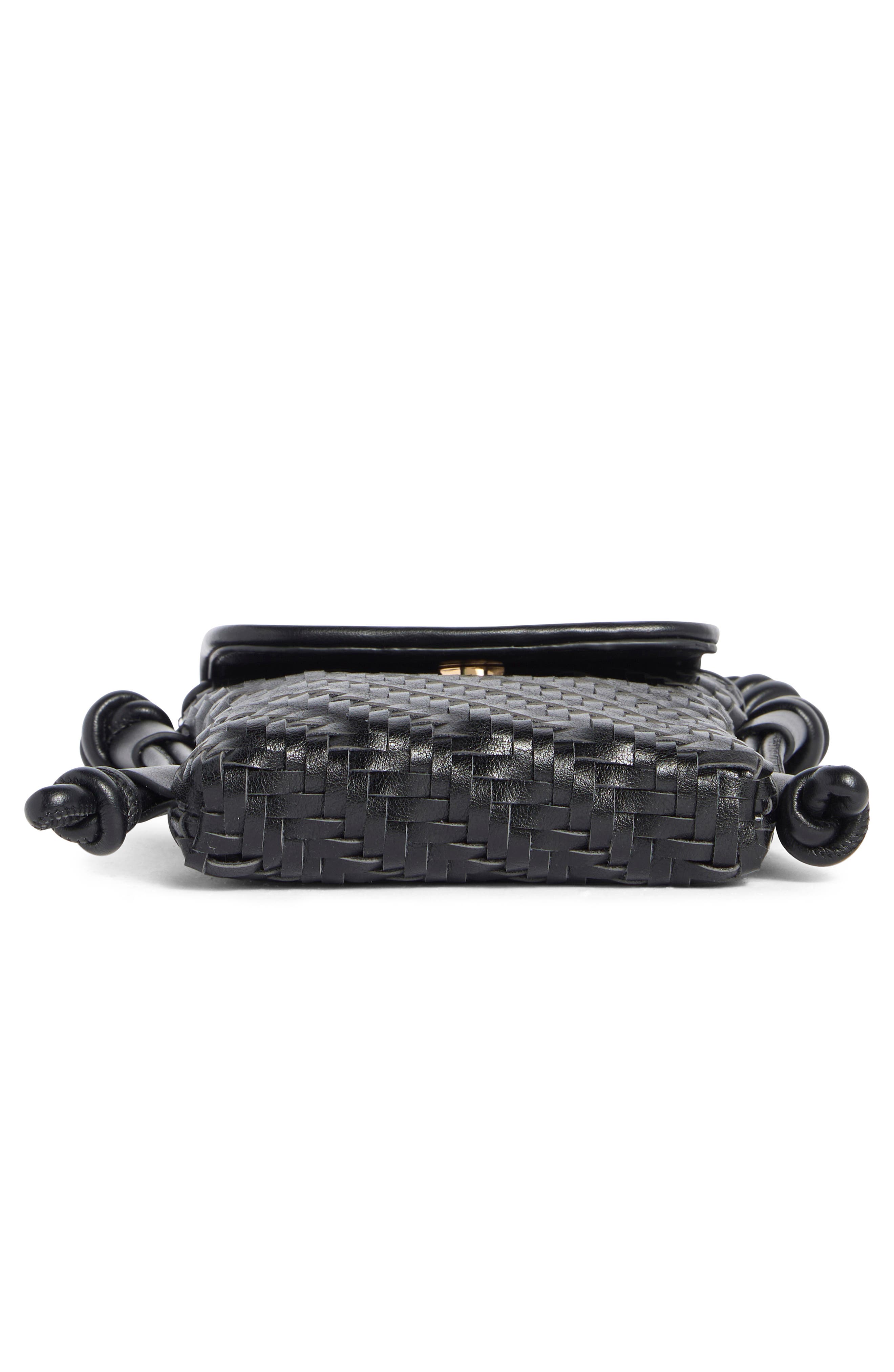 Dolce Vita Woven Crossbody Bag, Alternate, color, Black