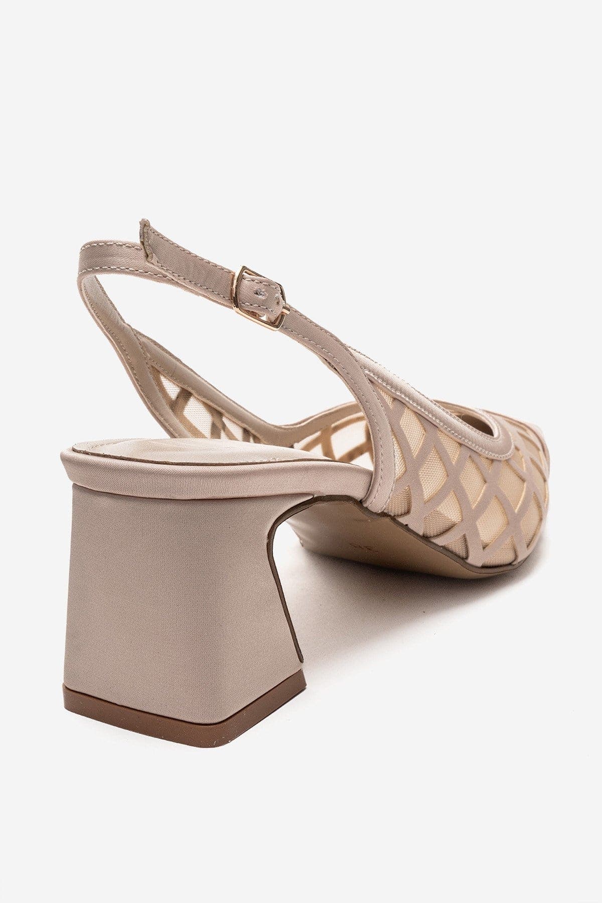 Alveron Block Heel Mesh Pump, Alternate, color, Beige