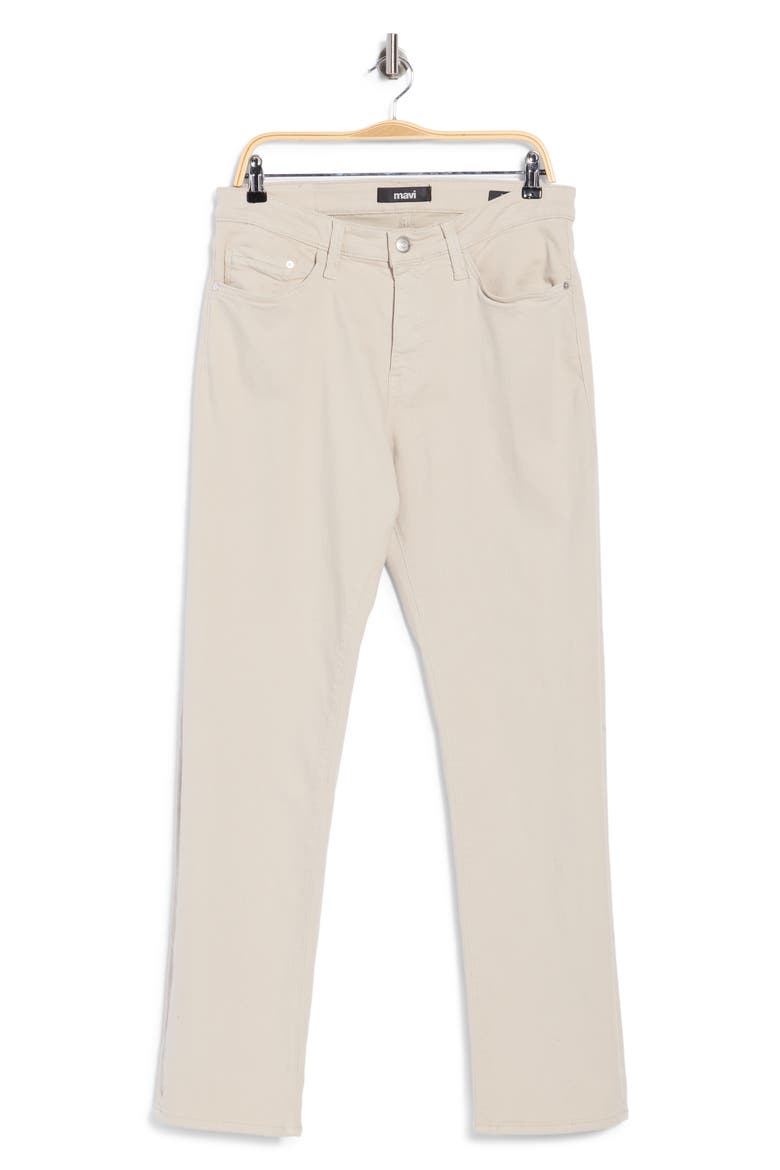 Zach High Waist Straight Leg Jeans, Main, color, OATMILK SUPERMOVE