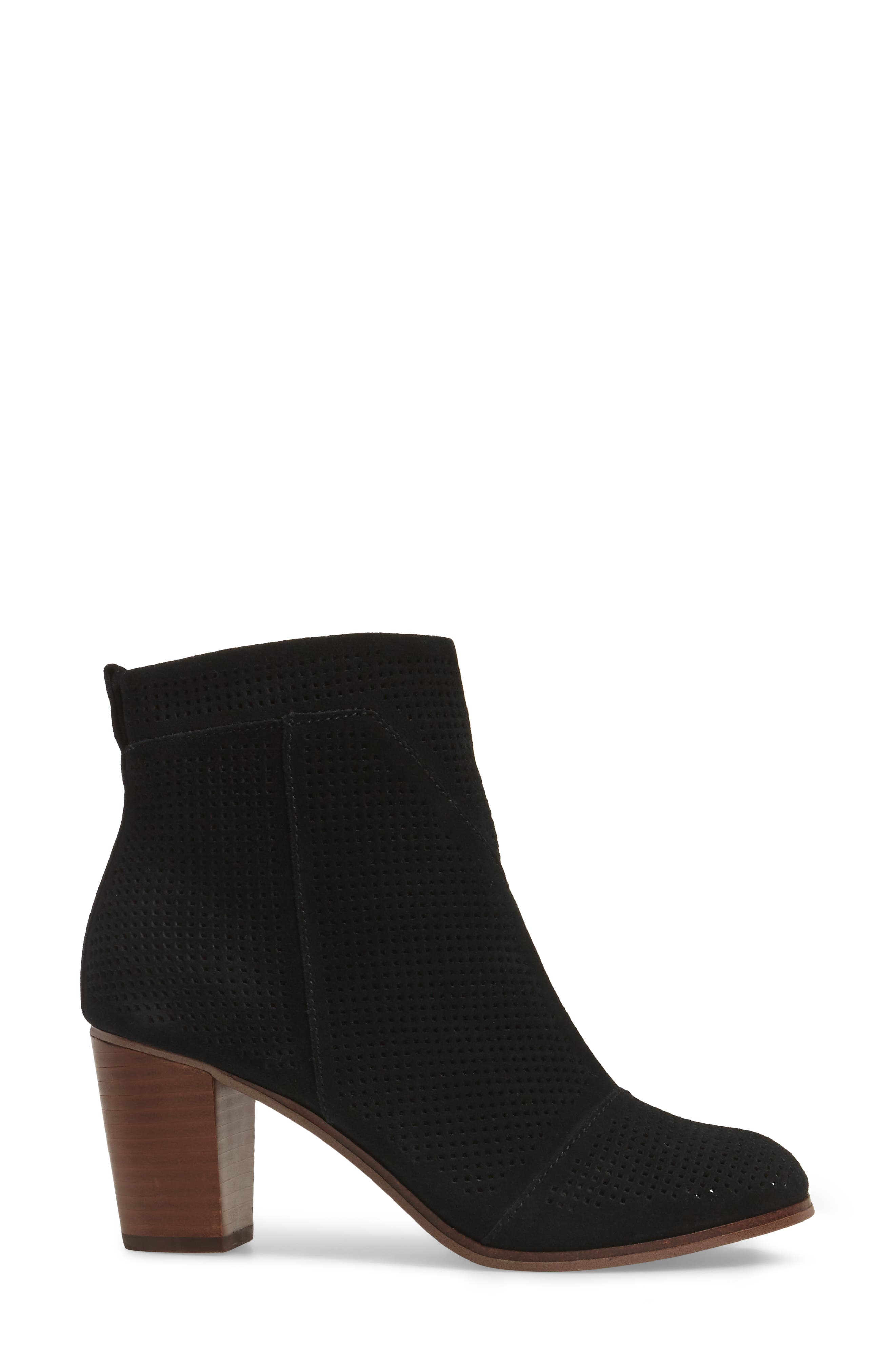 'Lunata' Bootie, Alternate, color, BLACK SUEDE