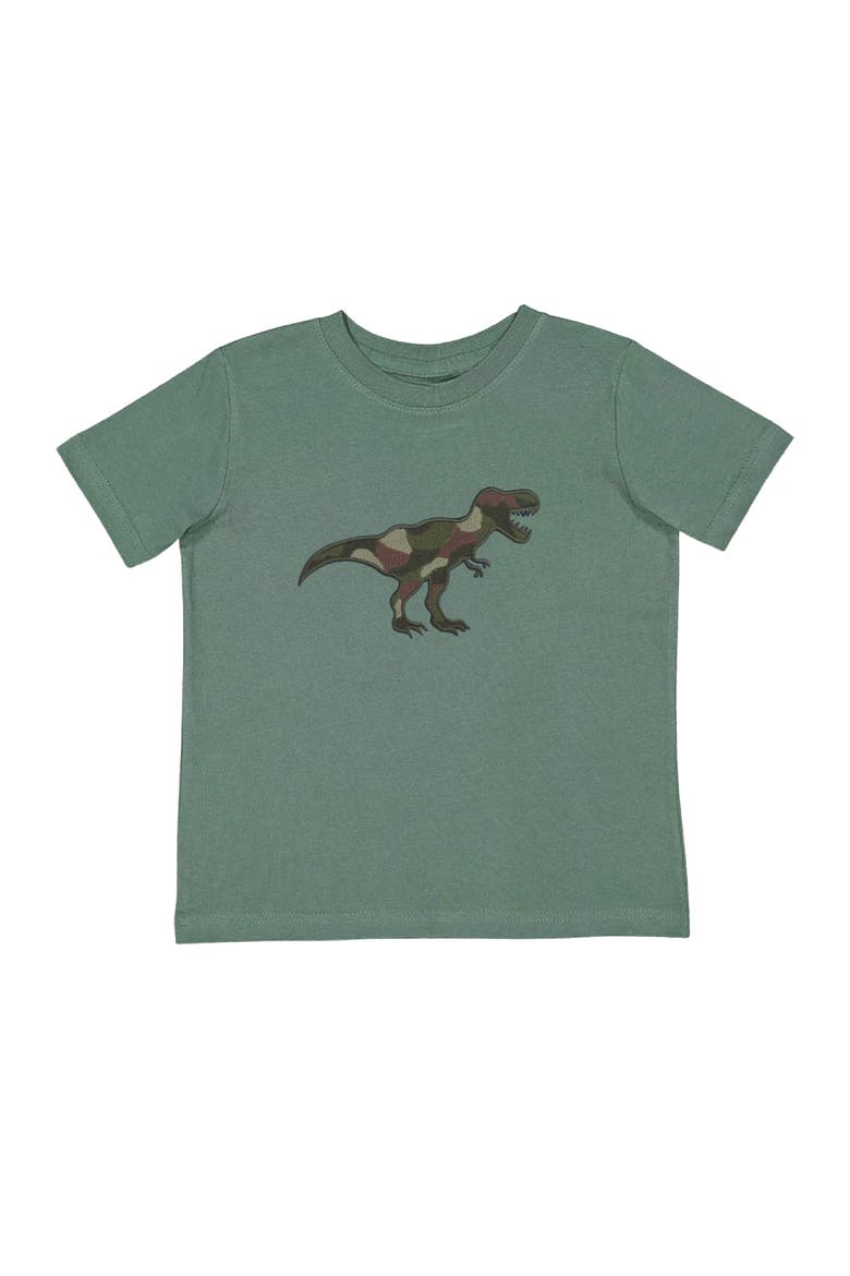 Camo Dino Patch Short Sleeve T-Shirt, Main, color, Hunter Green