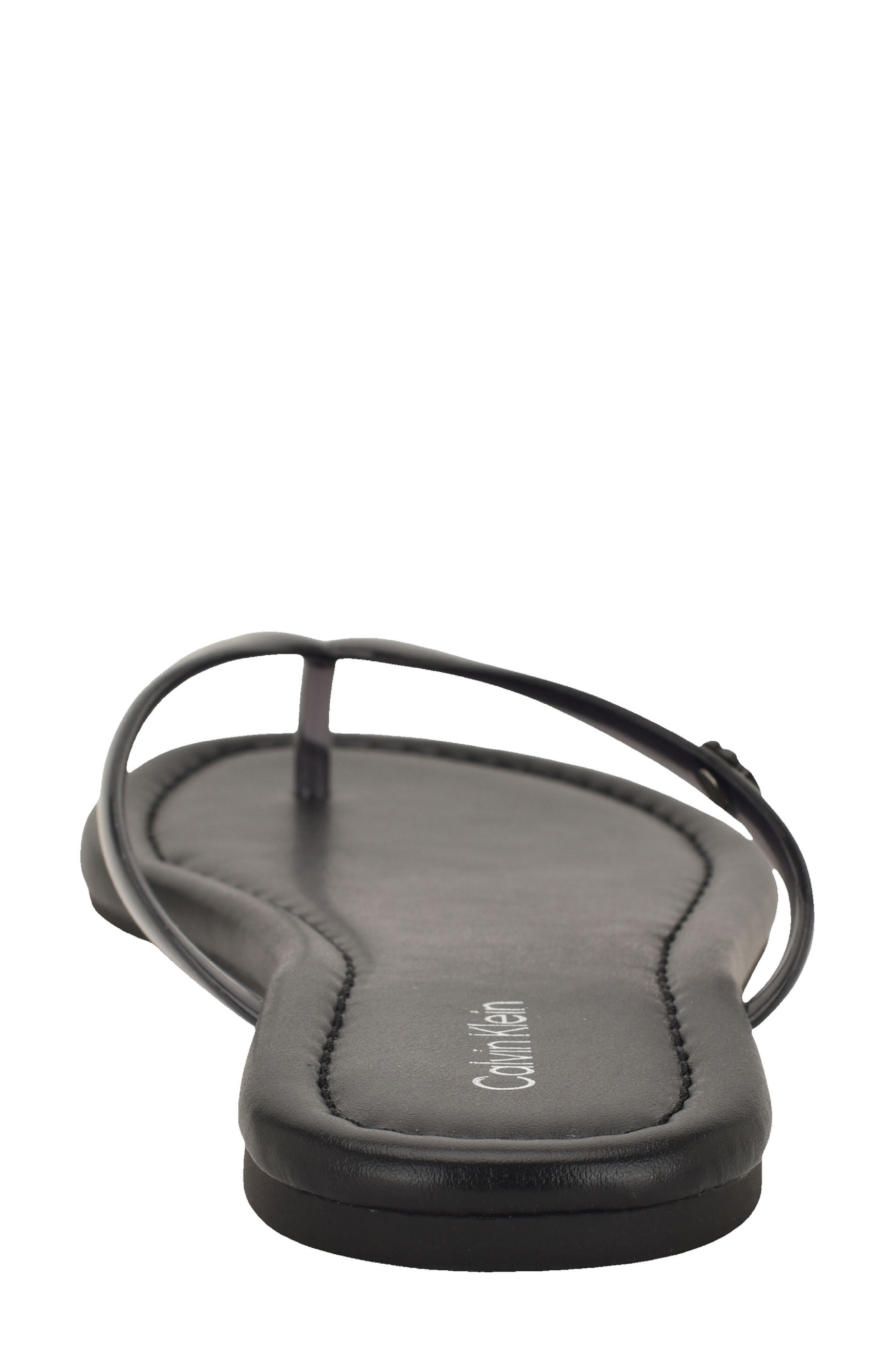 Calvin Klein Crude Flip Flop, Alternate, color, Black