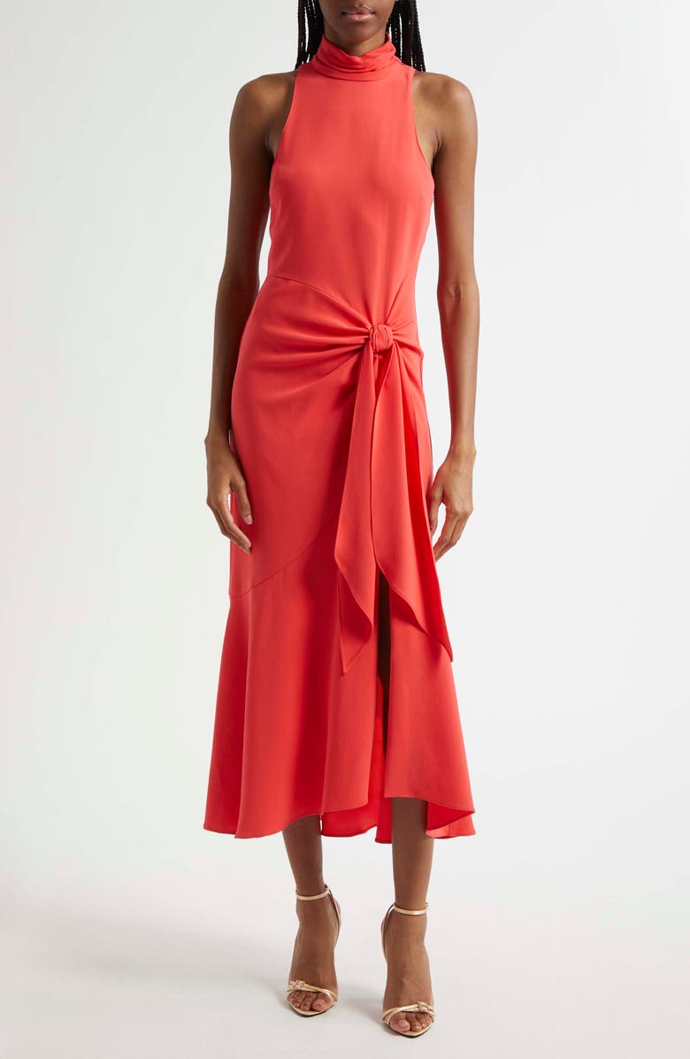 Cinq à Sept Rori Sleeveless High-Low Crepe Dress, Main, color,