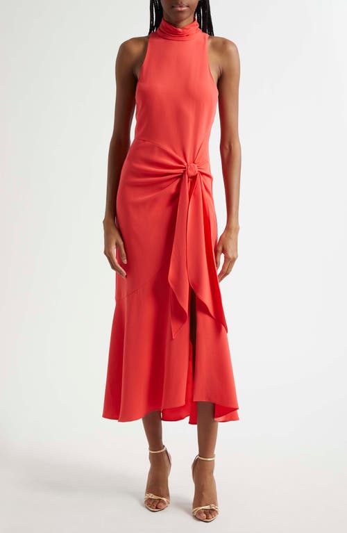 CINQ À SEPT CINQ À SEPT RORI SLEEVELESS HIGH-LOW CREPE DRESS