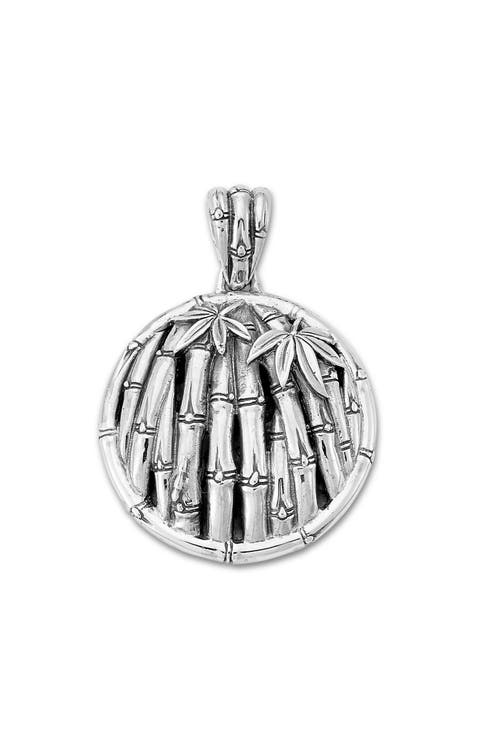 White Topaz Bamboo Pendant
