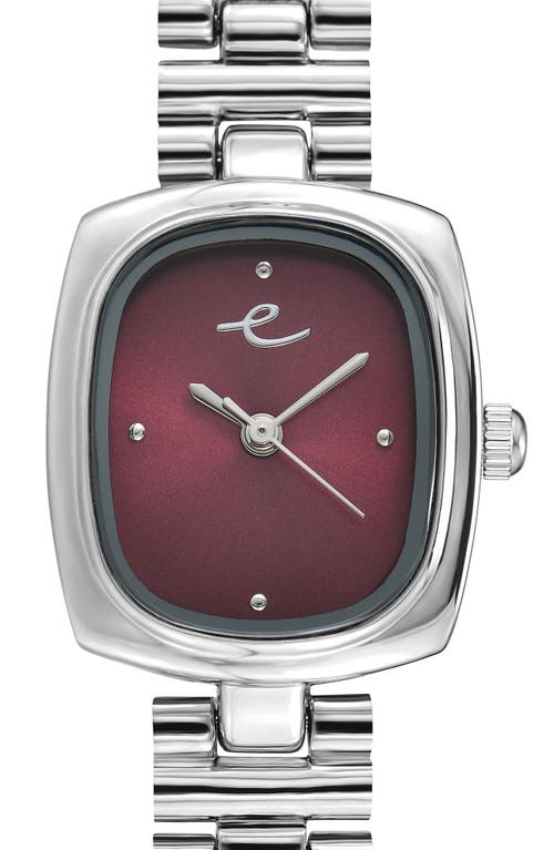 Ettika Square Dial Bracelet Watch, 20mm X 23mm In Metallic