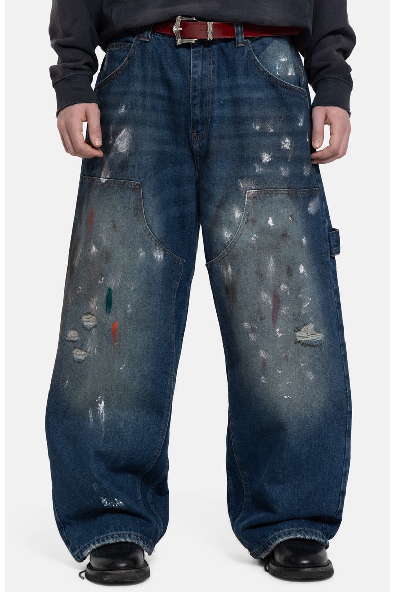 Cinch Painter Baggy Jeans, Main, color, BLUE