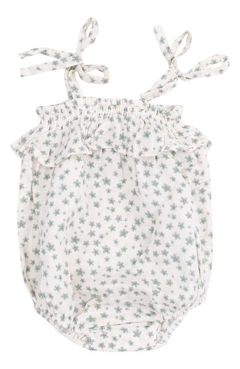 Jadeite Floral Organic Cotton Muslin Bodysuit (Baby)