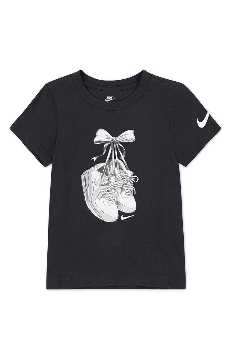 Nike Kids' Bowmax Cotton Graphic T-Shirt, Main, color, Black