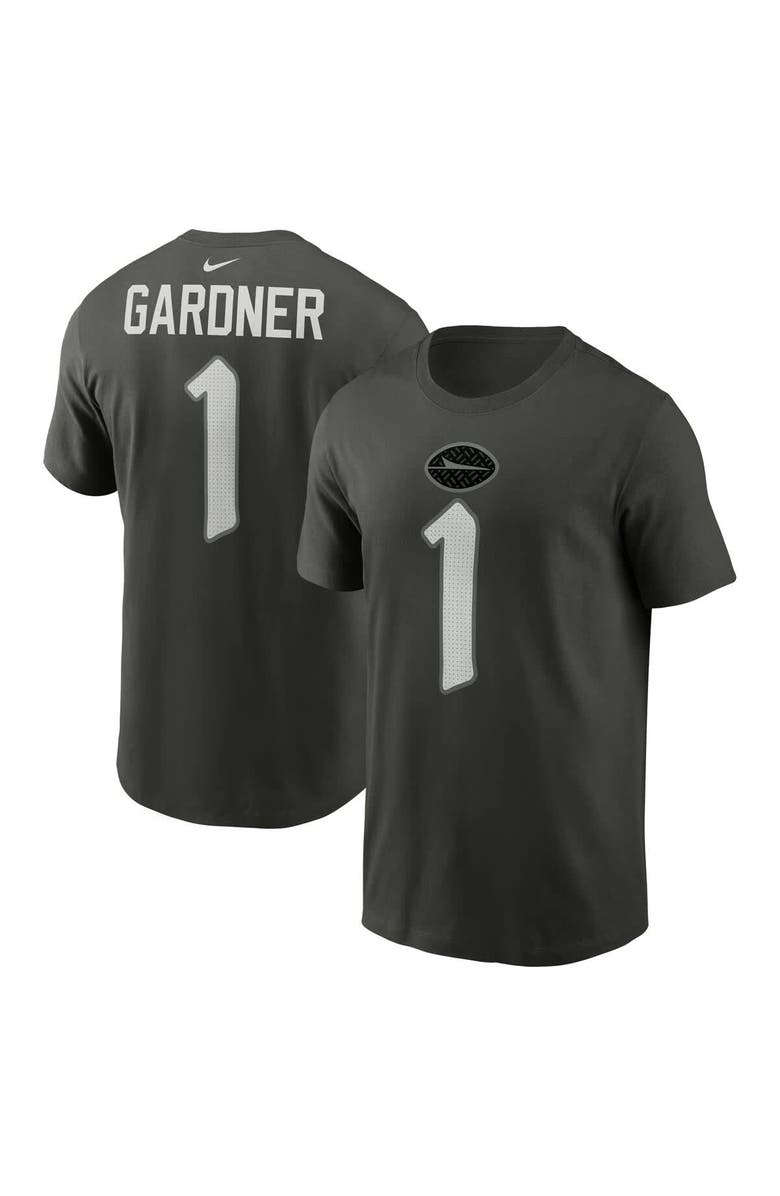 Nike Men's Nike Ahmad Sauce Gardner Gotham Green New York Jets 2025 Rivalries Collection Player Name & Number T-Shirt, Main, color, Green