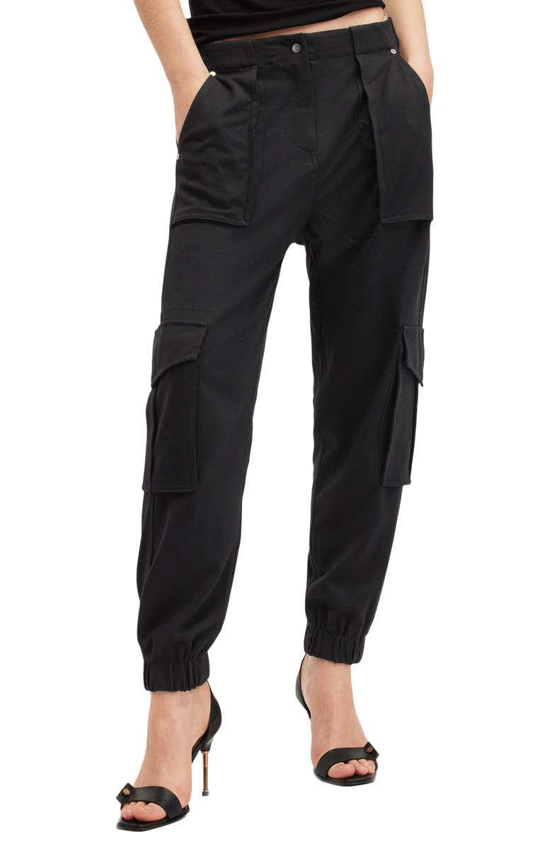 AllSaints Freda Taper Cargo Pants, Main, color, 