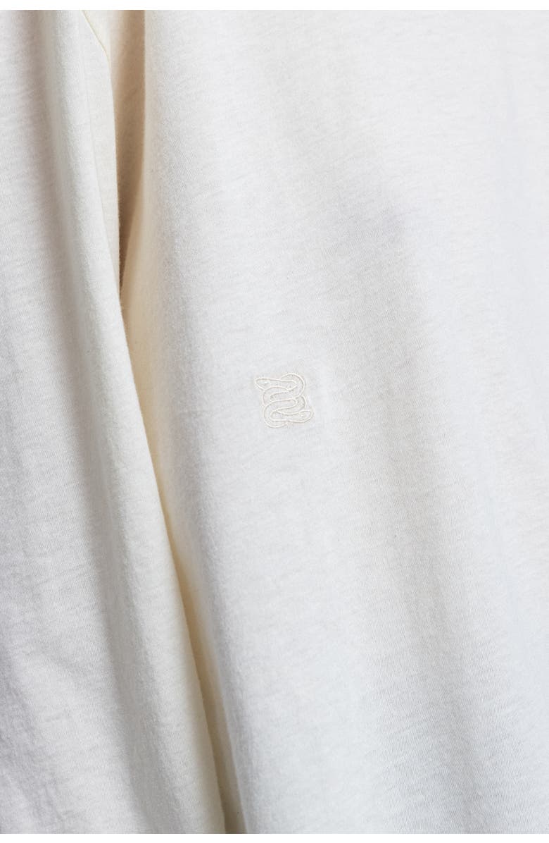 Alas Silk Wool Blend Long Sleeve T-shirt, Alternate, color, Cream