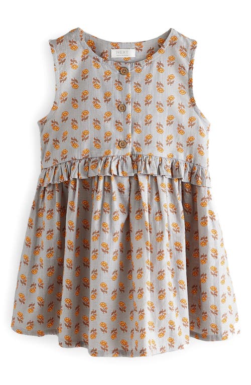 NEXT NEXT KIDS' FLORAL SLEEVELESS COTTON DRESS