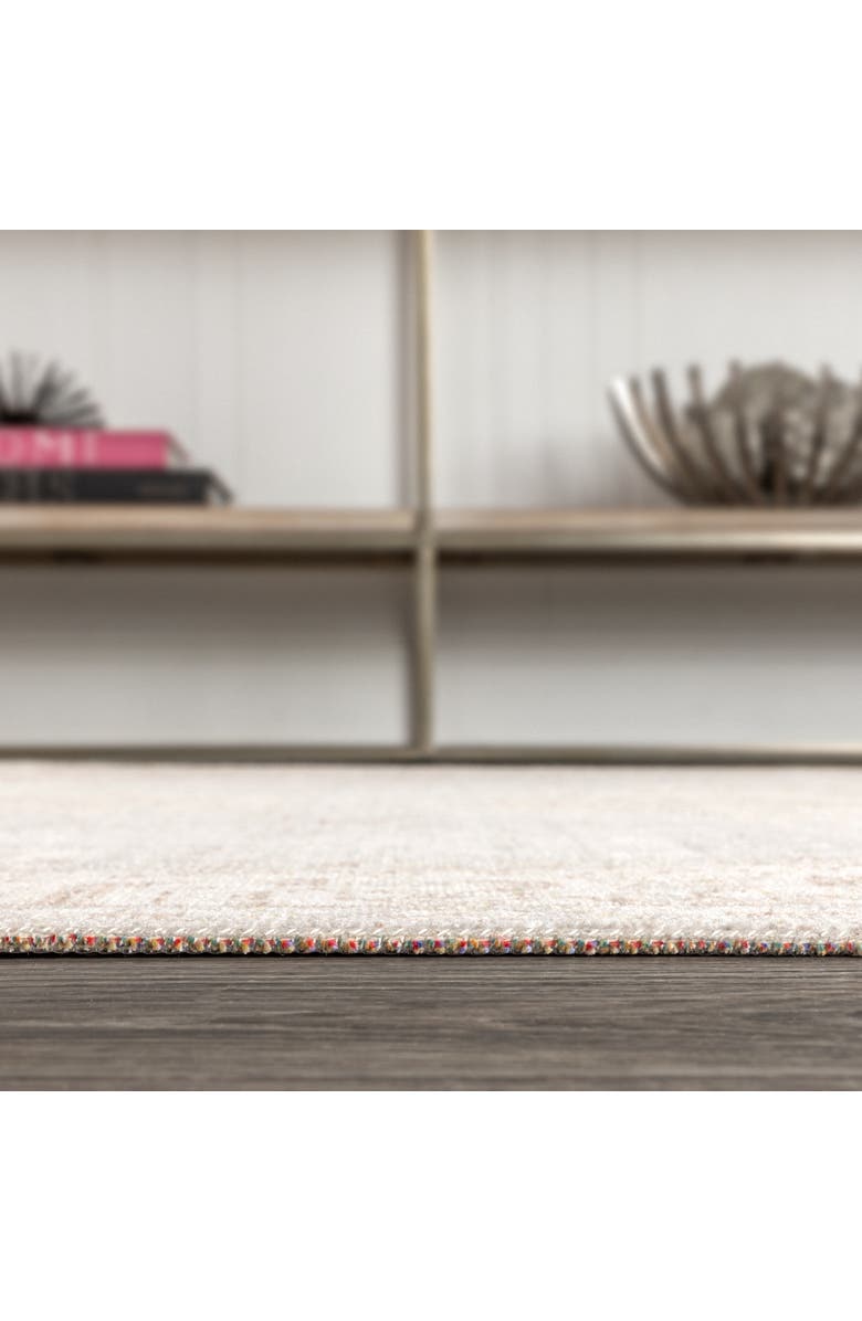 JONATHAN Y Khilana Floral Medallion Chambray Area Rug, Alternate, color, Gray/Ivory