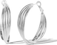 Jessica Simpson Hoop Earrings Gold or Silver Tone
