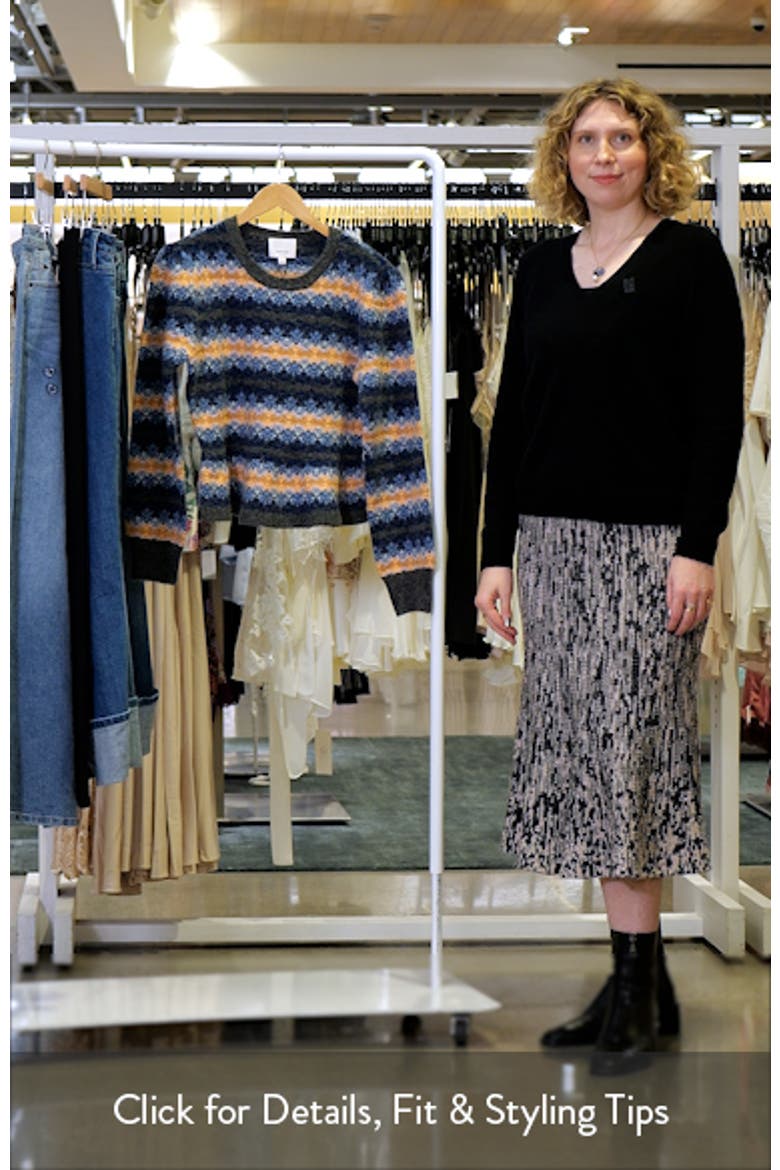 Evelyn Stripe Peplum Crewneck Sweater video