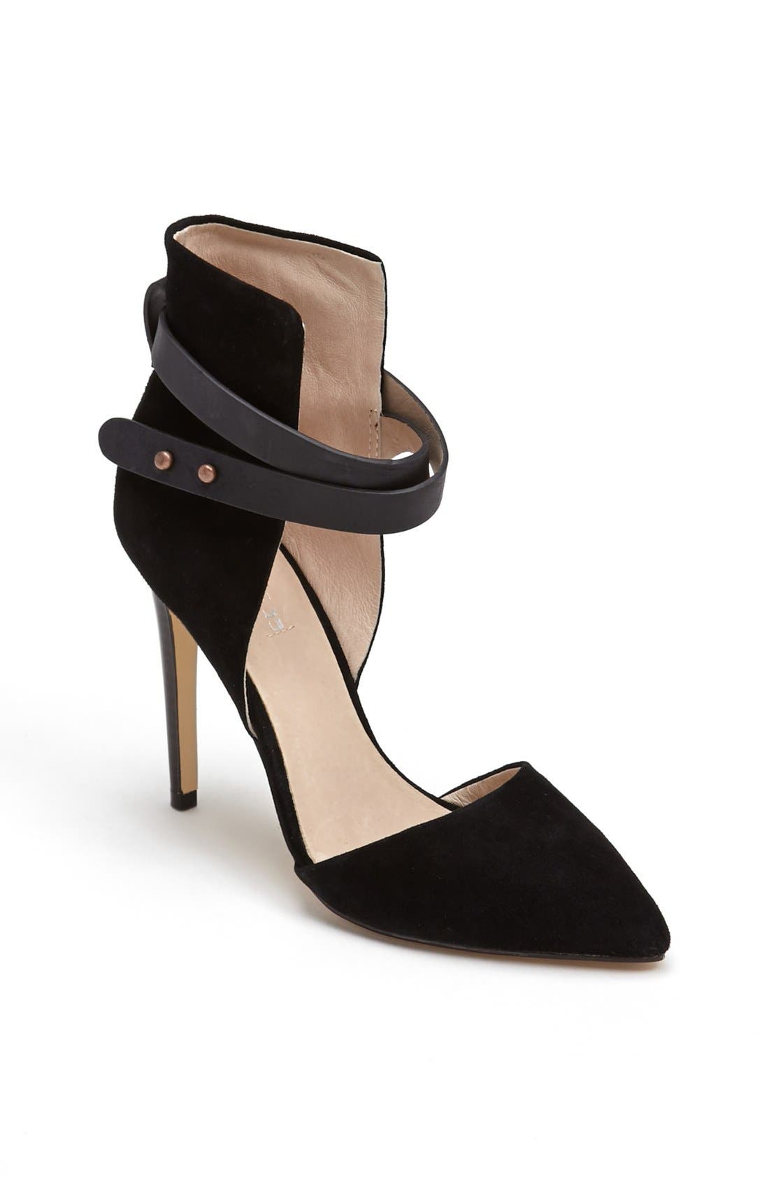 'Laney' Pump, Main, color, BLACK SUEDE