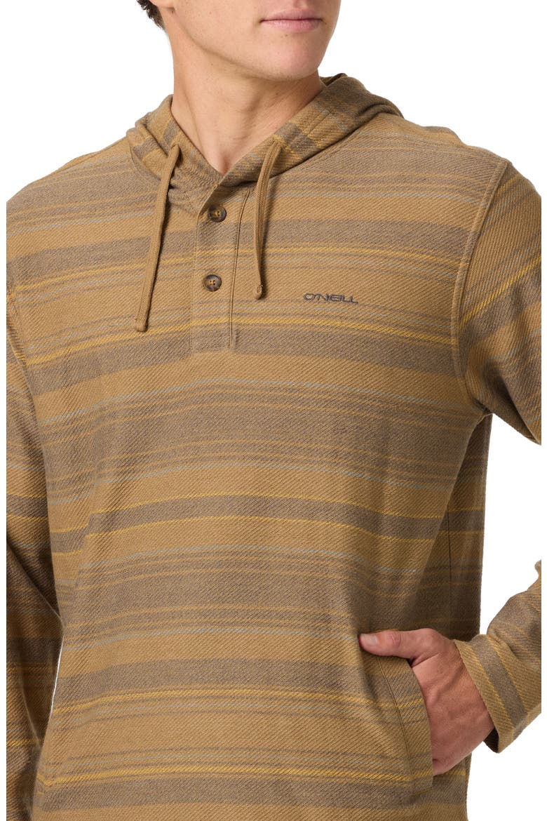 Bavaro Blanket Stripe Hoodie, Alternate, color, KHAKI