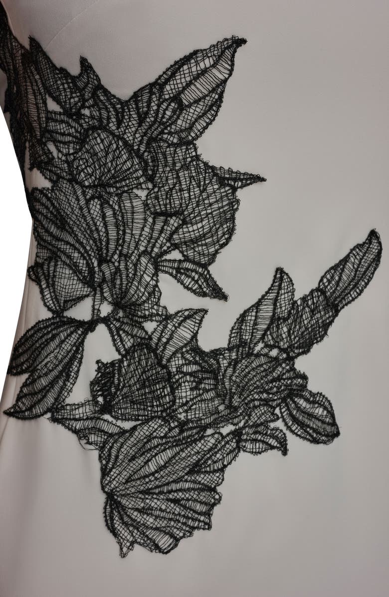 Donna Karan New York Embroidered Sheath Dress, Alternate, color, Cream/ Black