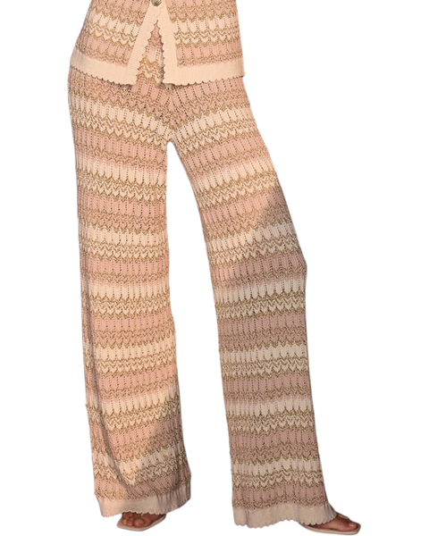 Striped Knit Trousers