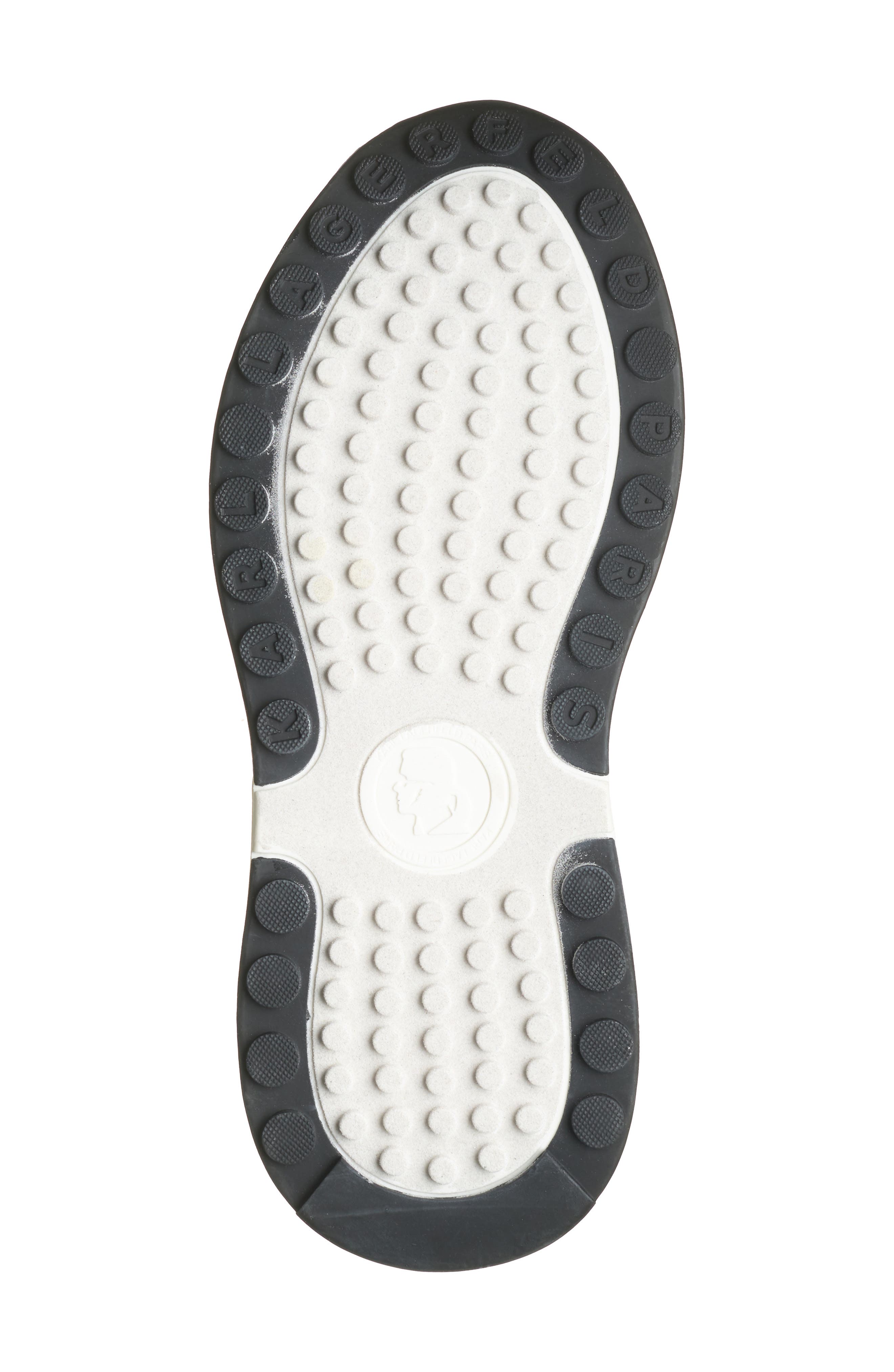 KARL LAGERFELD PARIS Dallas Lace-Up Sneaker, Alternate, color, Black/White
