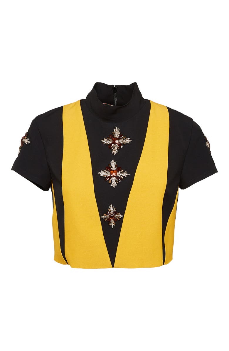 La DoubleJ Harlequin Top Solid Black, Alternate, color, 