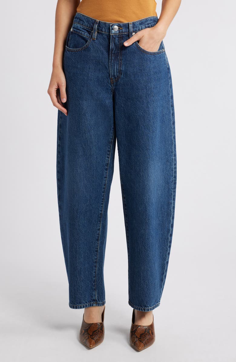 FRAME Low Slung Barrel Leg Jeans, Main, color, Kirk