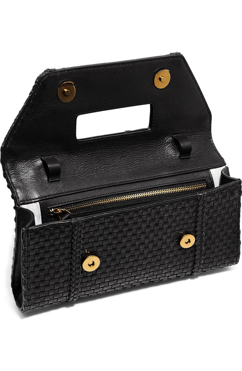AIMEE Chelsea Woven Lether Convertible Clutch, Alternate, color,
